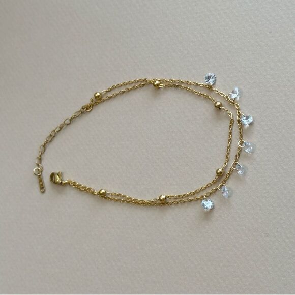 Crystal anklet #1485 - Picture 2 of 5